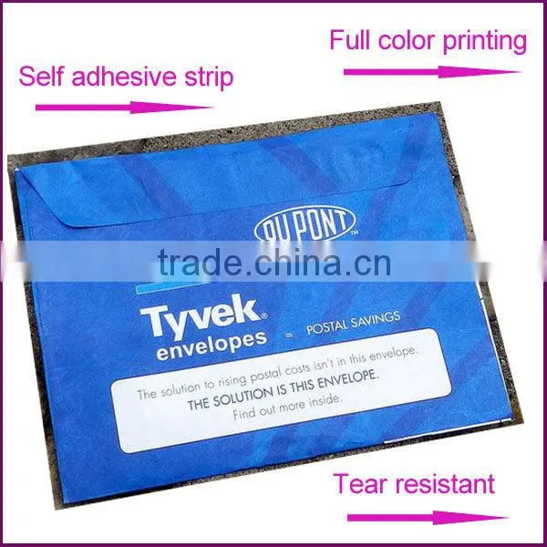 Super quality custom made tyvek garment envelope