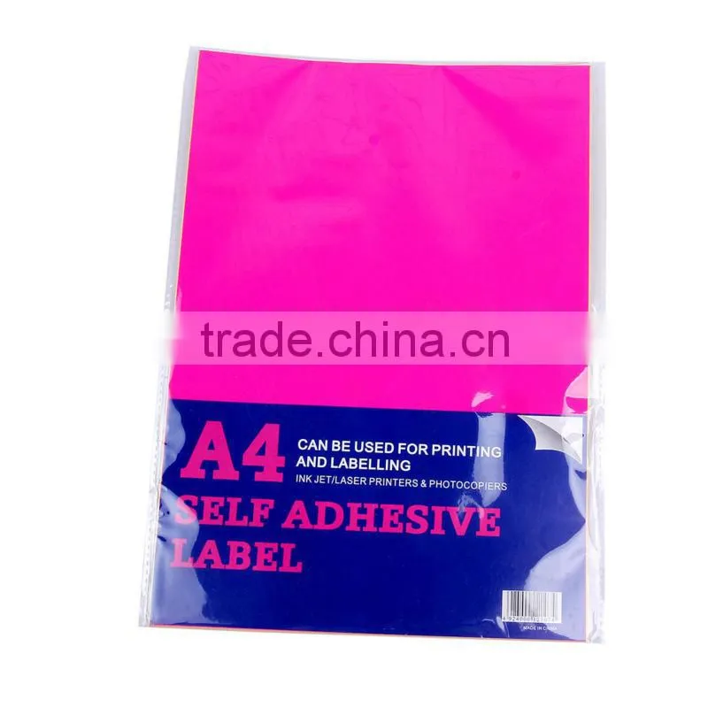 2014 hot sale reasonable price A4 custom self adhesive label