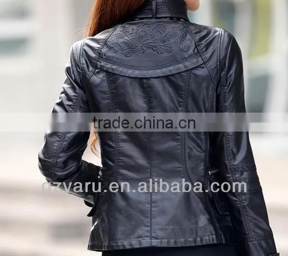 Women Brown Polo Jackets Fashionable Autumn Jackets 2013