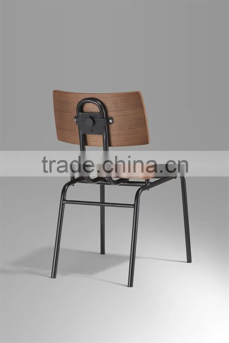 Simple Design Plywood Material Dining Room Furniture Metal Chair