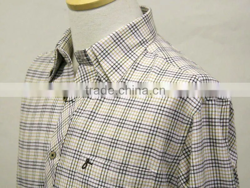 100% Polyester Plaid Yarn Dyed Fabric for High Grade Shirt