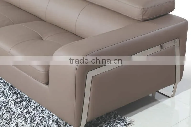 2016 singapore modern design metal frame corner sofa