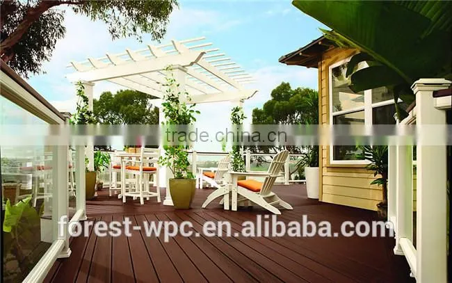 pergola carport material wpc wood high performance rot-resistant timber tube