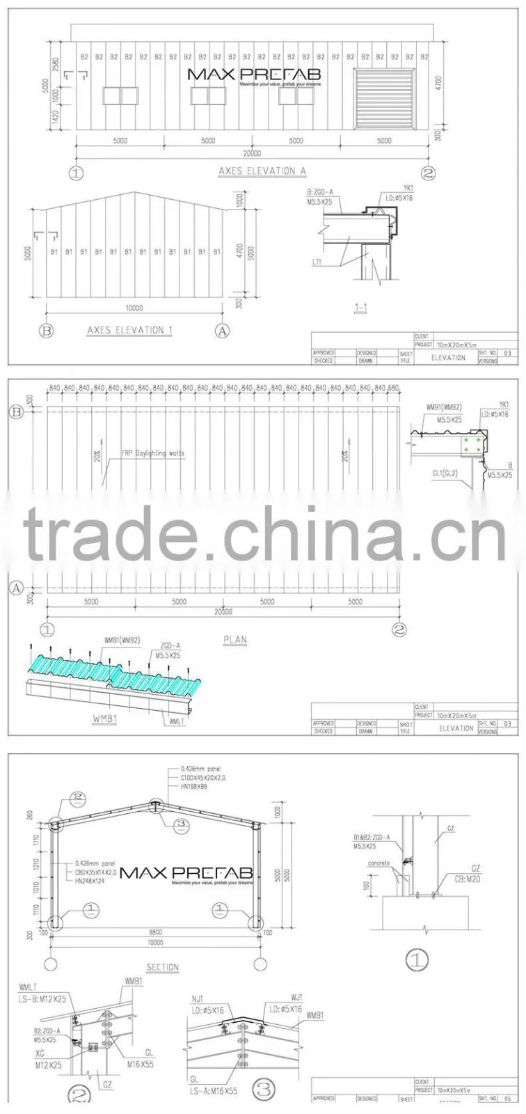 USD200 Coupon Maxprefab India Project Low Cost Prefabricated Warehouse Price