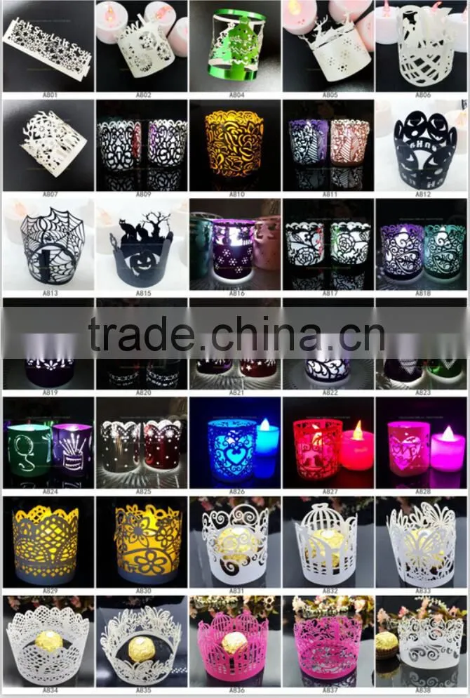 A816 Christmas laser paper bag candle lantern light wraps