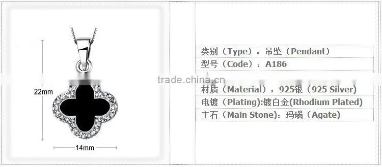 Black 925 sterling silver jewelry set, 2015 latest jewellery