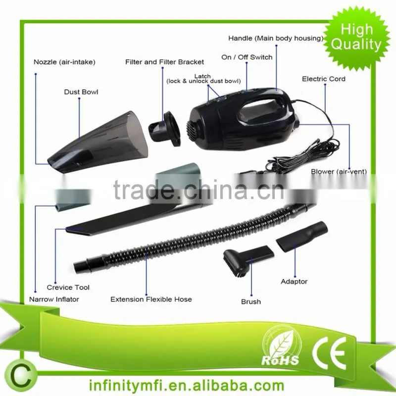 12V 85W Wet&Dry Handheld Car Vacuum Cleaner