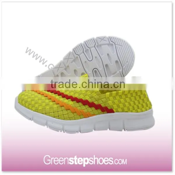 Multicolor Handmade Elastic Woven Shoes Men