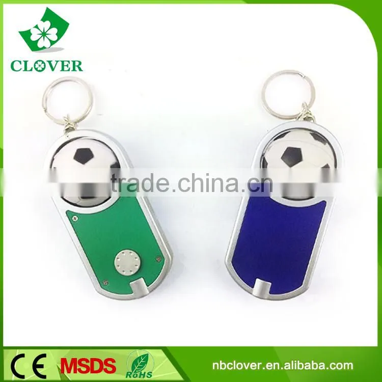 ABS material keychain flashlight 1 led plastic keychain led light