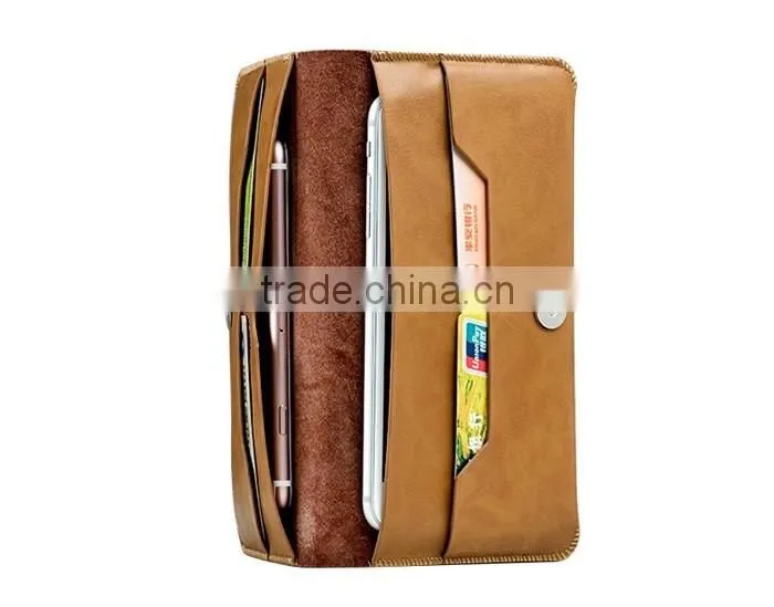 Modest Luxury Waterproof Leather Multifaction Wallet Case for Cellphone,Cards,Money