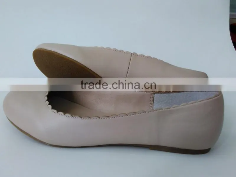 cx072 girl's genuine leather ballerina shoe