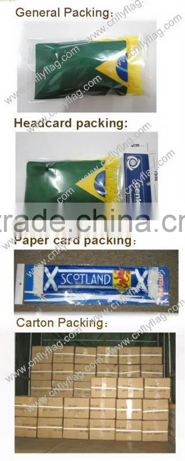 High quality new design custom football promotion sports scarf