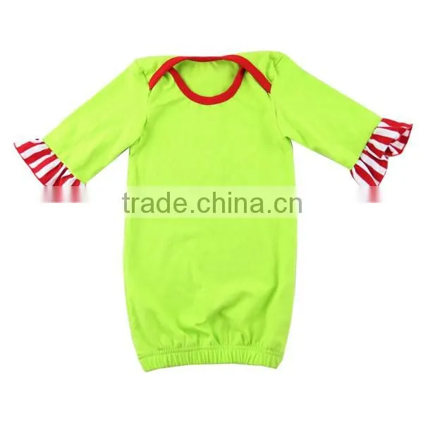 2015 Kaiyo wholesale 100% organic cotton baby clothes solid green toddler boutique carter's baby clothing evening jumpsuit