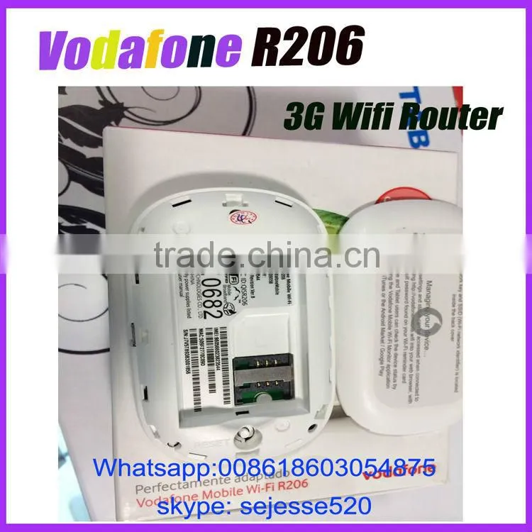 Vodafone R206 GSM/GPRS/EDGE 3g mini portable router huawei Vodafone mobile wi-fi R206