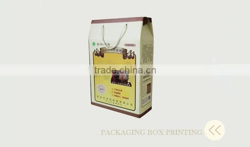 Custom Made Folding Corrugated Carton Cardboard Box with Handle