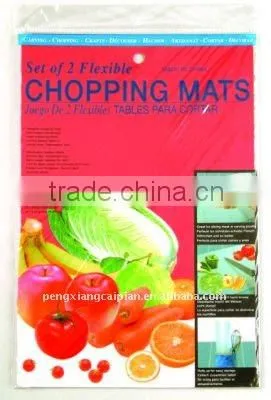 plastic thin folding chopping board/flexible cutting board