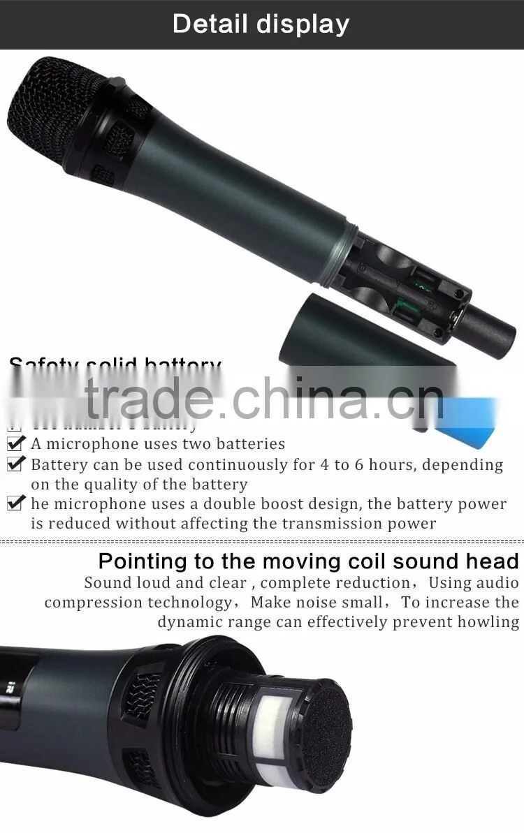 Wireless weeding stage micro long distance handhold microphone