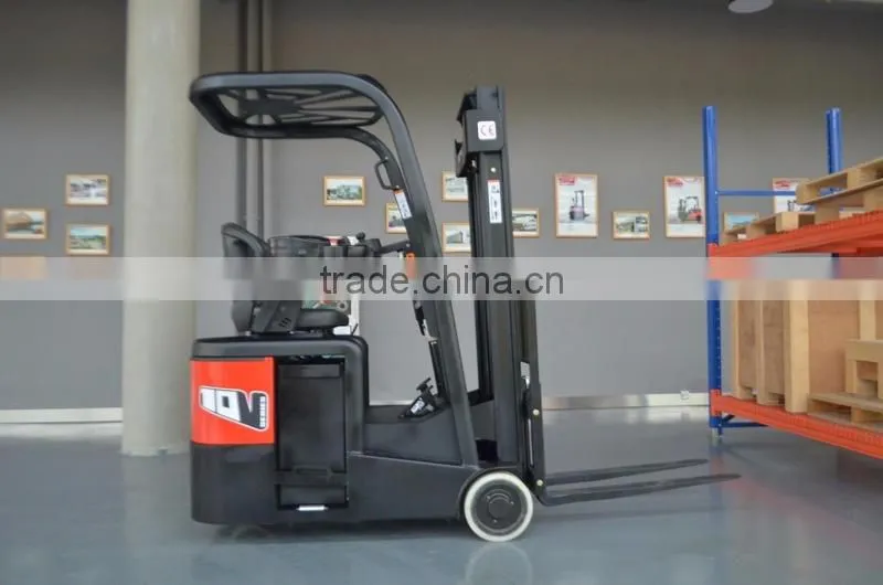500kg electric forklift with 3 wheel for multistory and ultra small space