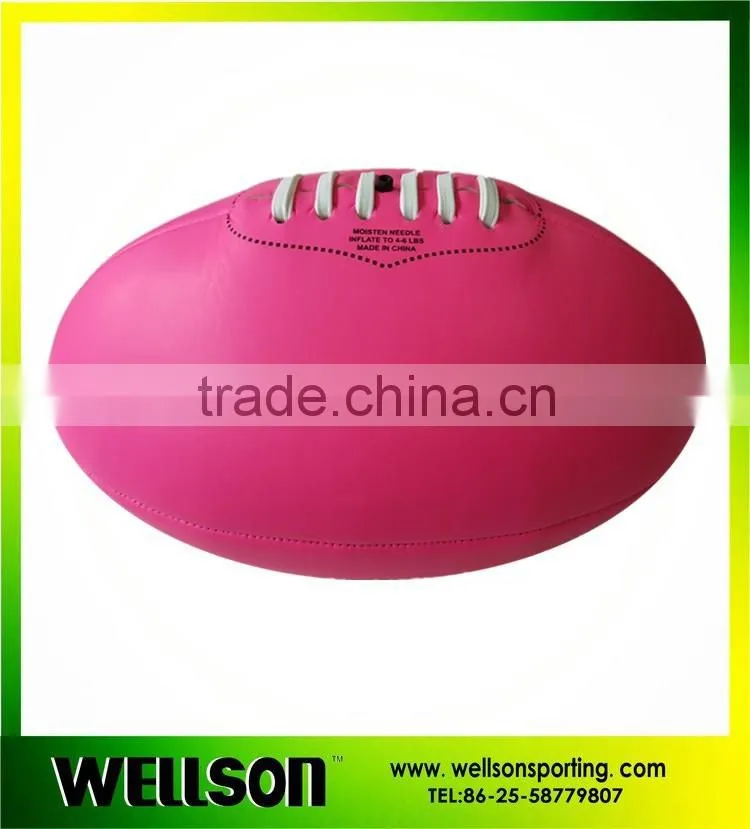 Machine sewn soft PVC foamed AFL ball