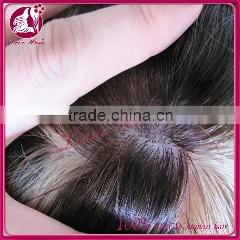 Mixed color 100% human hair wig for black women wearing full lace wig