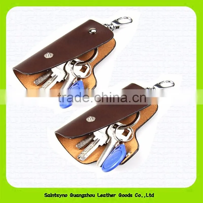 15108 Simple designer key holder genuine leather key purse
