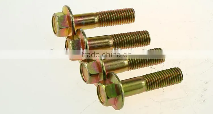 Supplier from China GT Low-Temperature Service Chrome finish M14 M25 hex flange bolt