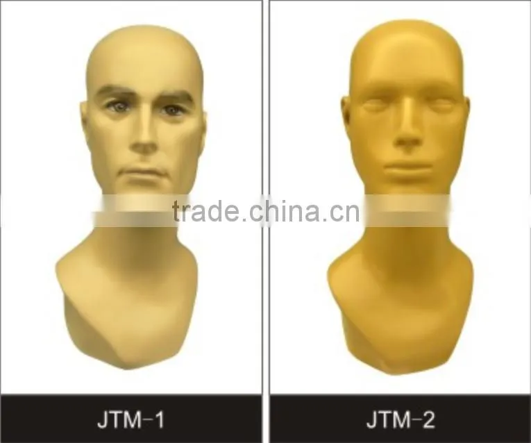 Fashion Fiberglass Realstic Hat Display Mannequin Heads