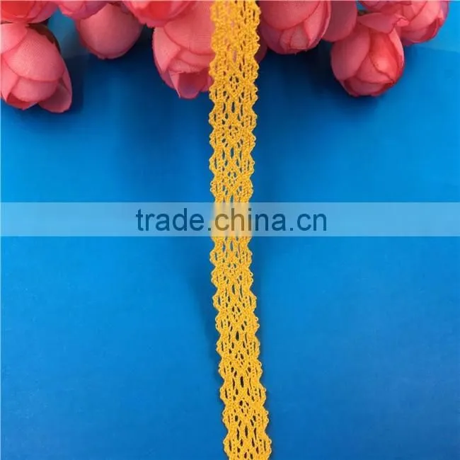 Wholesale High Quality H0739D Lace Ribbon,Crocheted Lace,100% Cotton Lace
