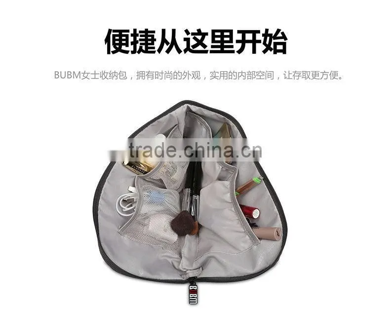 BUBM Design With Shenzhen PU Material Yellow Cosmetic Handbag For Wholesale