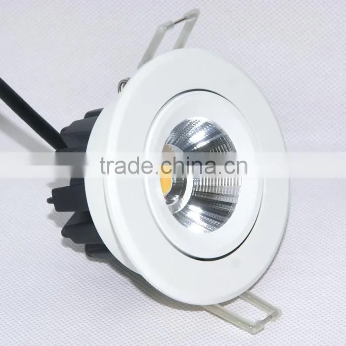wholesale 3 years warranty recessed dimmable led cob downlight 7W