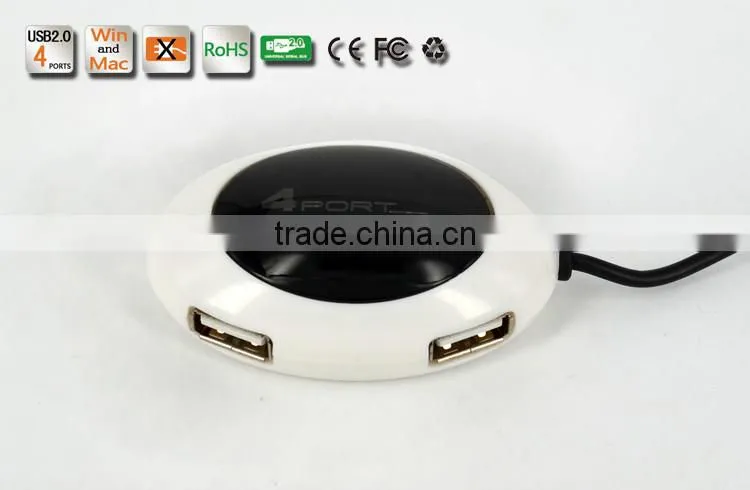 High Speed 4 Port USB HUB 2.0 USB Splitter Adapter for Notebook/Tablet Computer PC Peripherals Accessories