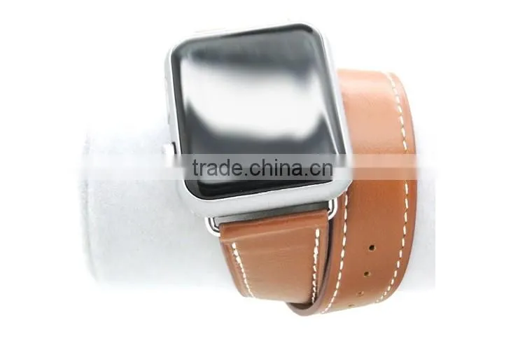 Beautiful and unique genuine leather watch hand band for iwatch