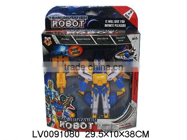 Children toy robot transformation airplane toy