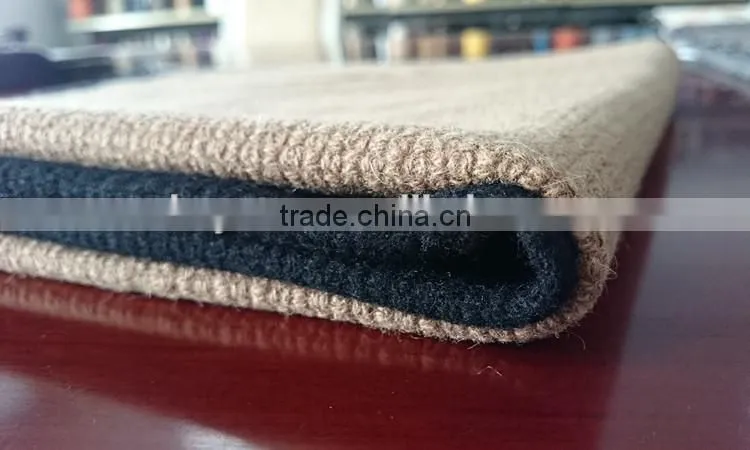Yarn dyed over coating wool fabric with check pattern