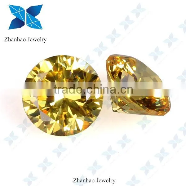 Round shape top sale star cut rough synthetic CZ stone