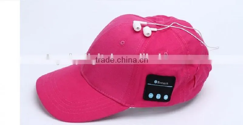 Sunshine cap with bluetooth music wireless sports headphone hat