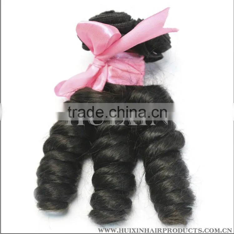 3pcs each bundle Burmese hair weaving romance curl