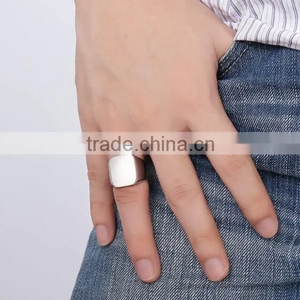 Black Men Stainless Steel Finger Ring ZTRC-294