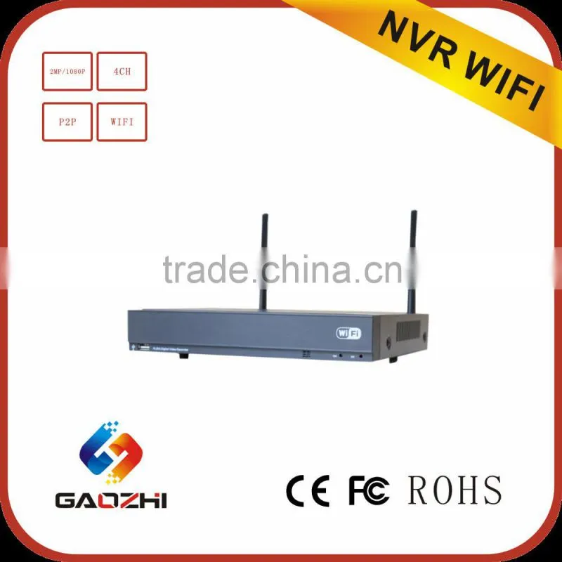 1MP/ 720P 4CH Wireless WIFI P2P NVR