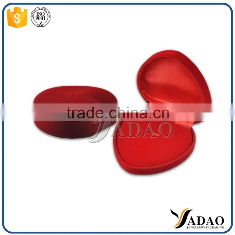heart shape velvet jewelry packaging box manufacturer