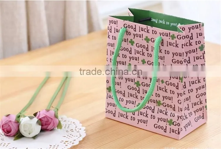 Handmade whitecard paper custom printing handbag