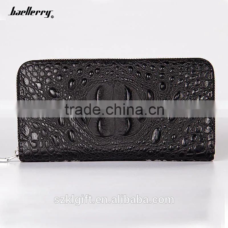 2016 crocodile leather wallet wallet with mobile phone holder violet purse wallet