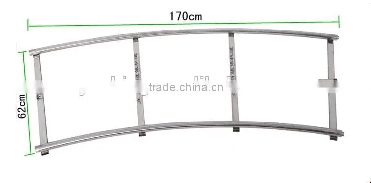 Stainless steel material camera photo hard rail dolly track with straight dolly and curved dolly