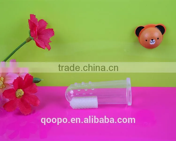 Food Grade Soft Non-toxic Baby Finger Silicone Rubber Toothbrush Holder