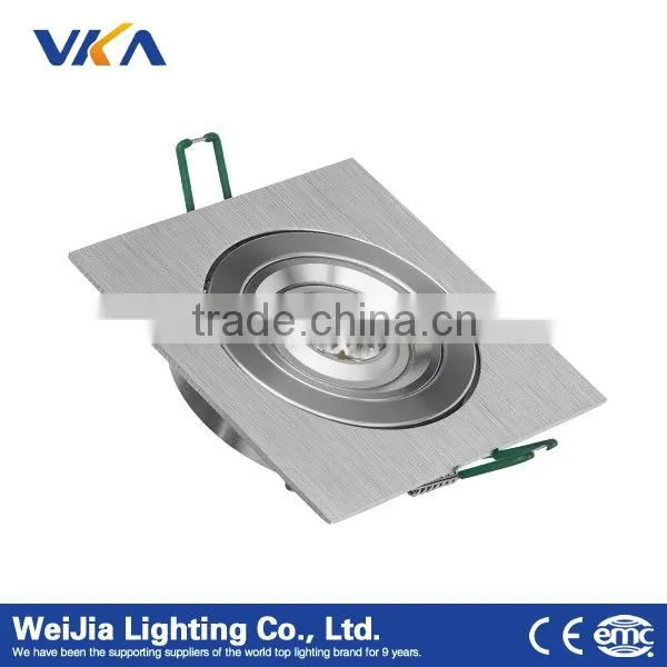 Spraying white finish 8w Gu10 ceiling spotlight fitting with gu10 lamp base
