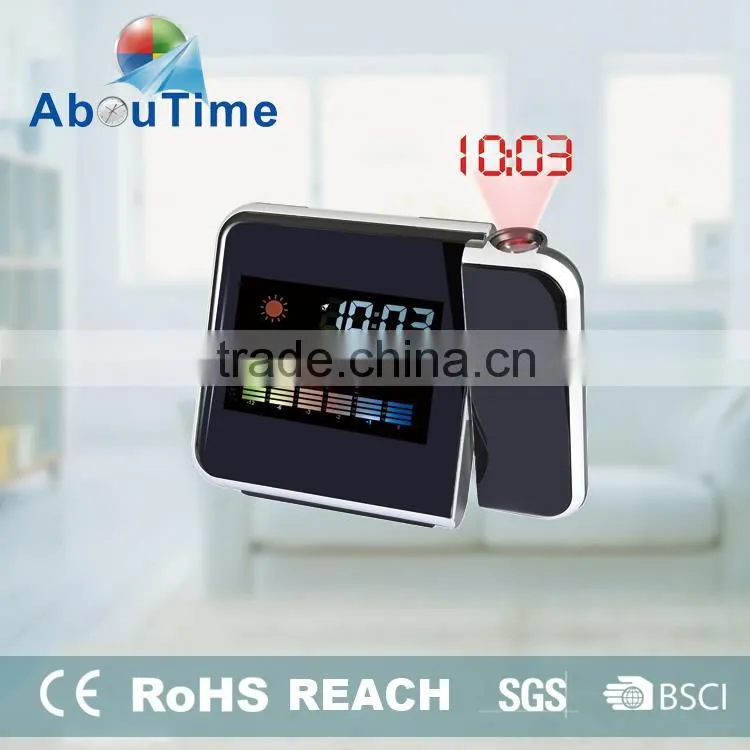 Digital projector led alarm clock