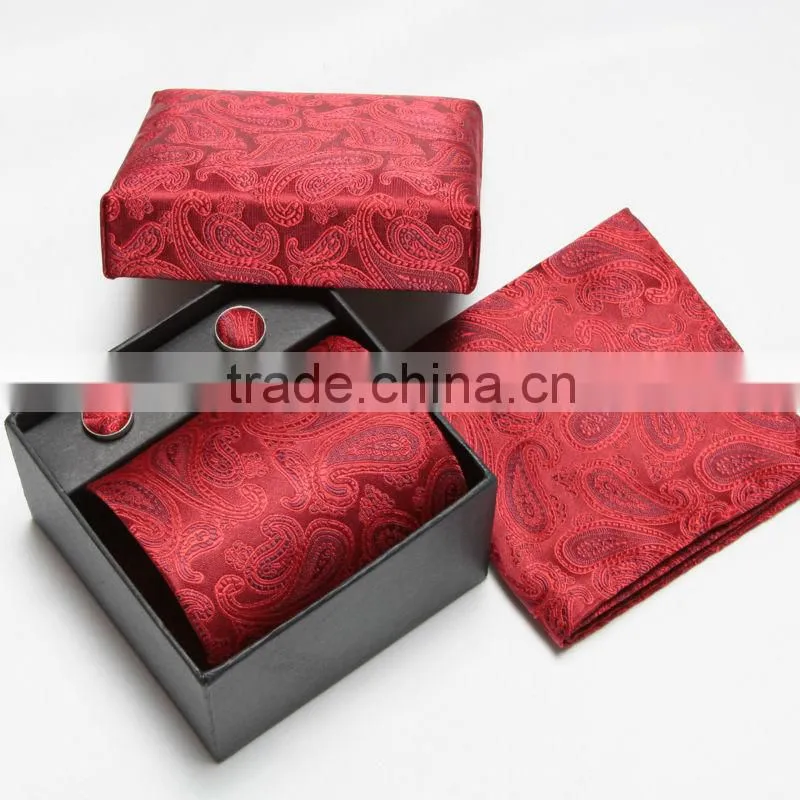 men's 100% woven silk tie with hanky