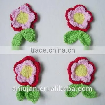 competitive crochet flower for garment decoration