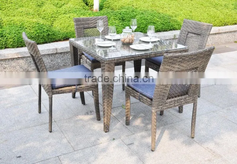 Outdoor Furniture Complete Patio Wicker Rattan Garden Dining Set