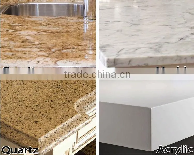 high quality customized kitchen cabinets with uv decorative board MDF kitchen cabinet factory